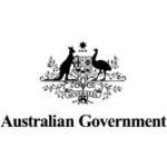 Logo of Australian Government. kangaroo and ostrich