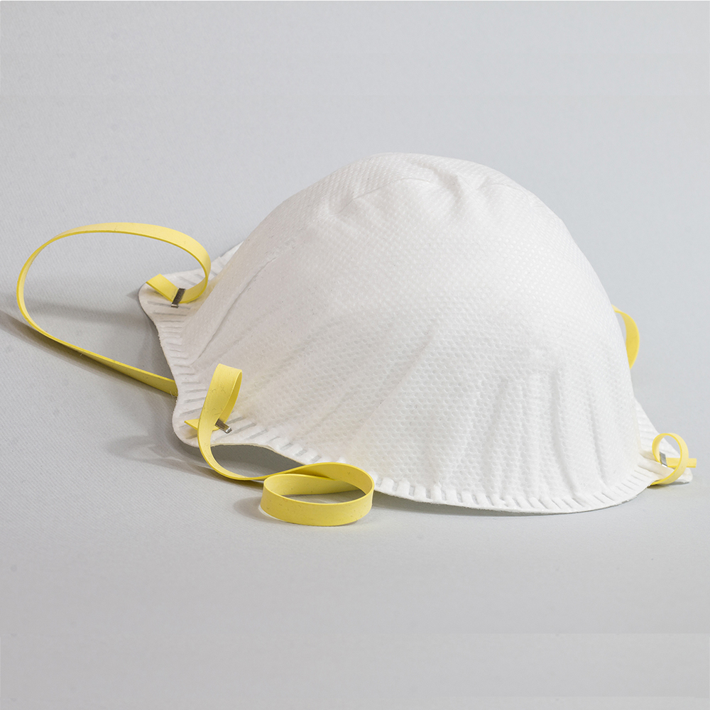 N95 mask. N95 Protective Cupped Respirator Mask. 65/5000 dome-shaped mask. white color, perfect for protection against coronavirus